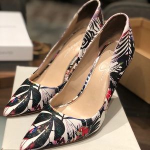 Jessica Simpson Tropical Heels